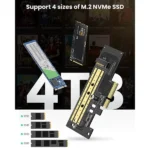 UGREEN 70503 CM302 M.2 NVMe to PCIe 3.0 x4 adapter card, high-speed desktop storage expansion for M.2 SSDs