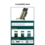 UGREEN 70504 Dual-Protocol M.2 NVMe/SATA to PCIe 3.0 x4 Expansion Card - Image 4