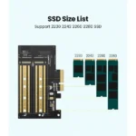 UGREEN 70504 Dual-Protocol M.2 NVMe/SATA to PCIe 3.0 x4 Expansion Card - Image 3