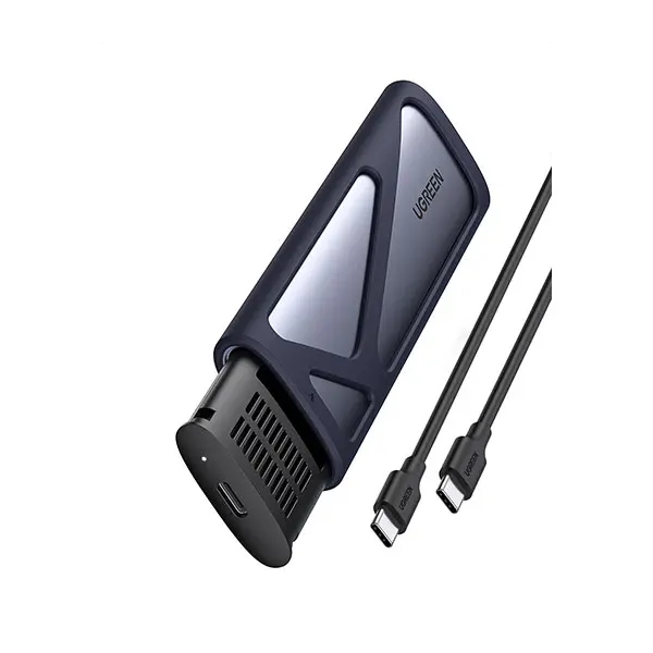 UGREEN 10902 CM400 M.2 NVMe SSD enclosure, 10Gbps portable drive case with aluminum alloy housing and USB-C connection