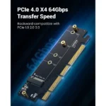 UGREEN 30715 CM465 PCIe 4.0 x16 to M.2 NVMe SSD Expansion Card with Heatsink - Image 2