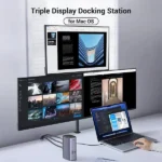 UGREEN 90325 USB-C Multifunction Docking Station Pro 12-in-1 (Space Gray) - Image 3