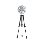 JISULIFE FA17 Outdoor LED Ceiling Fan with Long Tripod Stand - Image 3