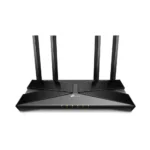 TP-Link Archer AX23 AX1800 Dual-Band Wi-Fi 6 Router in black design featuring multiple external antennas and gigabit ethernet ports