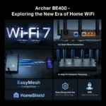TP-Link Archer BE400 BE6500 Dual-Band Gigabit Wi-Fi 7 Router - Image 5