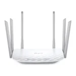 TP-Link Archer C86 AC1900 Dual-Band Gigabit Wi-Fi Router in black design featuring multiple external antennas and gigabit ethernet ports