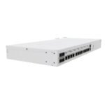 MikroTik CCR2116-12G-4S+ 16 Core ARM CPU 10G Router Price in BD - 1U white rackmount router showing 12 gigabit ports and 4 10G SFP+ cages