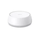 TP-Link Deco BE22 BE3600 Dual-Band WiFi 7 Mesh Router (1-Pack) Price in BD - Modern white cylindrical Wi-Fi 7 mesh node standing on a desk.