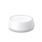 TP-Link Deco BE25 BE5000 Dual-Band WiFi 7 Mesh Router (1-Pack) Price in BD - Front view of white Wi-Fi 7 mesh router unit with 2.5G ports