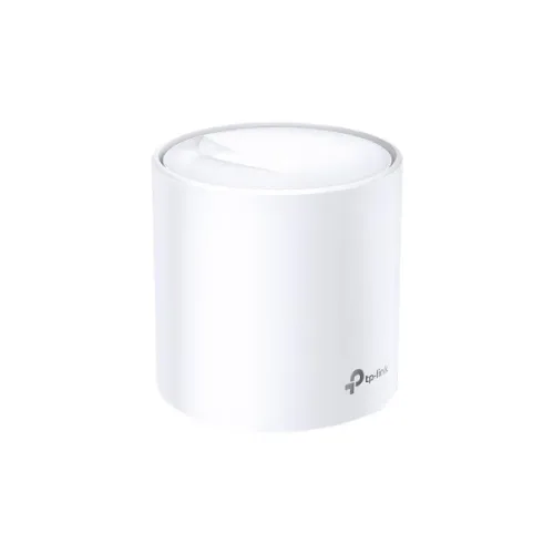 TP-Link Deco X20 AX1800 Dual-Band Wi-Fi 6 Mesh Router 1 Pack showing single white cylindrical tower unit