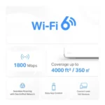Mercusys Halo H70X AX1800 Dual-Band Wi-Fi 6 Mesh Router (2-Pack) - Image 2