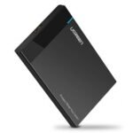 UGREEN 30848 US221 USB 3.0 2.5-inch SATA hard drive enclosure, portable external HDD/SSD case with shock-absorbent foam padding