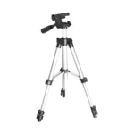 Havit HM131 Professional Aluminum Alloy Tripod Price in BD - Front view of sleek black Havit HM131 professional aluminum alloy tripod stand