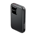 Havit PB31 10000mAh 22.5W Power Bank Price in BD - Front view of black and gray dual-tone fast power bank with LED display