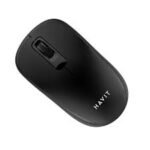Havit MS626GT Wireless Mouse Price in BD - Top view of Havit MS626GT 2.4GHz wireless black optical mouse with USB nano receiver