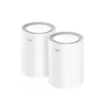 Cudy M3600 Price in BD - BE3600 Dual Band Wi-Fi 7 Mesh Router 2-Pack showing two white cylindrical mesh units
