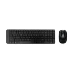 Logitech MK220 Bangla wireless full size desktop membrane keyboard with ultra compact bezel free frame layout showing official printed Bangla script alongside its matching optical mouse