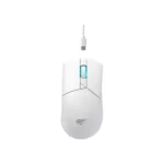 Havit MS1038WB Tri Mode Gaming Mouse Price in BD - Top angled view of Havit MS1038WB tri-mode wireless gaming mouse with RGB backlighting