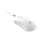 Havit MS1038WB Tri Mode Gaming Mouse Price in BD - Top angled view of Havit MS1038WB tri-mode wireless gaming mouse with RGB backlighting