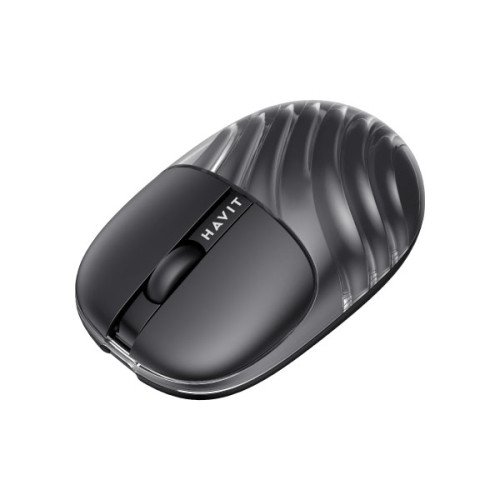 Havit MS46WB Dual Mode Wireless Mouse Price in BD - Top angled view of Havit MS46WB dual-mode Bluetooth and 2.4GHz wireless optical mouse