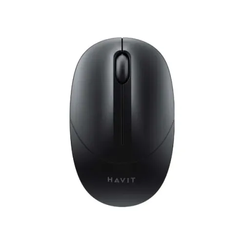 Havit MS54GT Wireless Mouse Price in BD - Top layout view of Havit MS54GT 2.4GHz wireless optical mouse with USB nano receiver