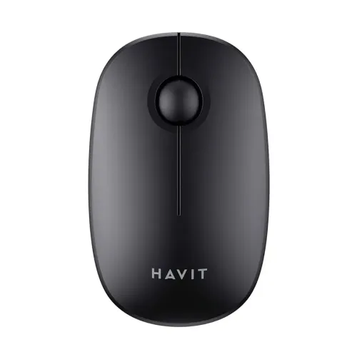 Havit MS57GT Wireless Mouse Price in BD - Top angled view of Havit MS57GT 2.4GHz wireless optical mouse with USB nano receiver