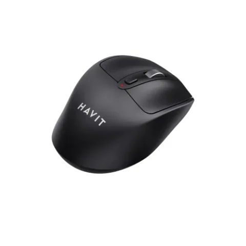 Havit MS61WB Dual Mode Wireless Mouse Price in BD - Top angled view of Havit MS61WB dual-mode Bluetooth and 2.4GHz wireless optical mouse