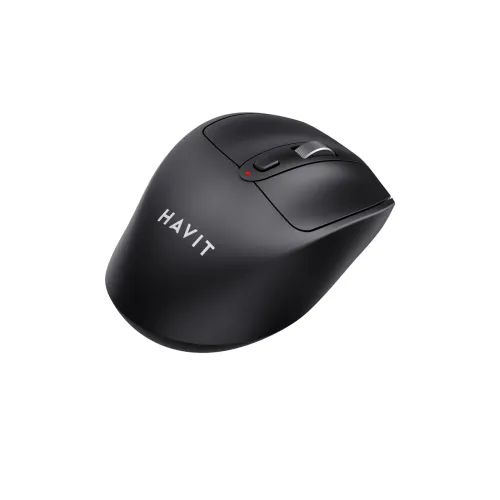Havit MS61WB Dual Mode Wireless Mouse Price in BD - Top angled view of Havit MS61WB dual-mode Bluetooth and 2.4GHz wireless optical mouse