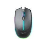 Havit MS68GT RGB Wireless Mouse Price in BD - Top view of Havit MS68GT RGB optical wireless mouse illuminated with RGB backlighting