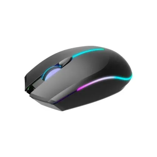 Havit MS68GT RGB Wireless Mouse Price in BD - Top view of Havit MS68GT RGB optical wireless mouse illuminated with RGB backlighting