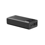Havit PB56 40000mAh Power Bank Price in BD - Front view of heavy-duty black Havit PB56 40000mAh power bank showing digital LED battery display