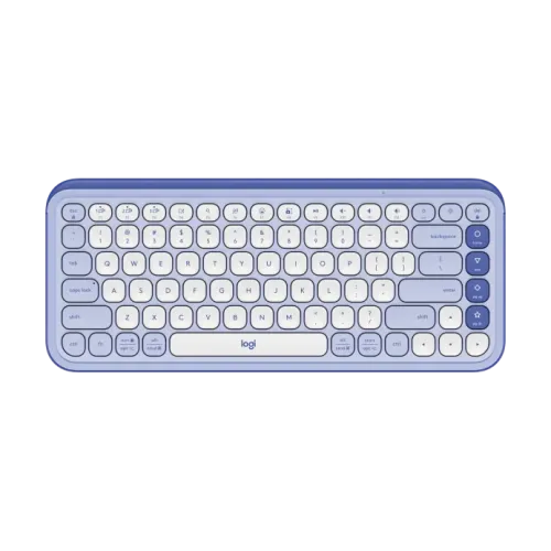 Logitech POP Icon Keys premium wireless lifestyle keyboard with graphite low profile scooped round keycaps vibrant green customizable action shortcuts multi device bluetooth switching logi bolt engine and ultra quiet typing switches desk layout