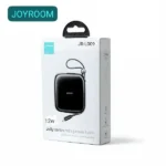 Joyroom JR-L009 Cutie Series 10000mAh Power Bank in smooth pastel color finish resting on its integrated rear kickstand showcasing its sleek front frame, charge indicator lights, and cute lanyard cable handle strap