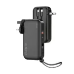 Wiwu 3 In 1 22.5W Power Bank authentic 10000mAh ultra compact slim portable fast charger with built in cables and digital display screen view