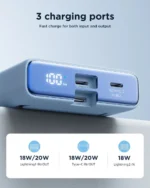 Joyroom JR-PBM01 20W Magnetic Wireless 10000mAh Power Bank with Built-in Cable & Kickstand - Image 3