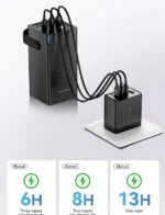 Rocoren 50000mAh 22.5W Fast Charging Power Bank with 6 Ports & Flashlight - Image 2