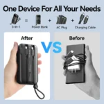 Vention FHXB0 10000mAh 22.5W PD & QC Travel Fast Charging Power Bank with Digital Display - Image 2