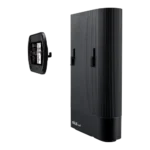 ASUS RT-AX59U AX4200 Dual-Band Wi-Fi 6 Router in sleek upright minimalist design featuring internal antennas and multi-functional stand