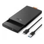 UGREEN 60353 USB 3.0 2.5-inch SATA hard drive enclosure, portable external HDD/SSD case with shockproof foam padding
