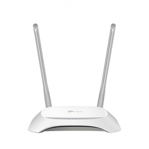 tl-wr840n-500x500 TP-Link TL-WR845N 300Mbps Wireless Wi-Fi Router in white design featuring triple 5dBi high-gain antennas and ethernet ports