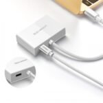 UGREEN MM123 (30843) USB Type-C to HDMI + VGA Dual Display Converter - White - Image 2