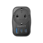 Havit UC142 30W 4-in-1 Charger Adapter Price in BD - Front view of white Havit UC142 30W 4-in-1 fast charger adapter
