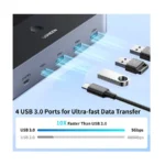 UGREEN 55455 4K 60Hz Dual-Monitor HDMI KVM Switch (2 Computers, 2 Monitors) - Image 3