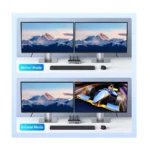 UGREEN 55455 4K 60Hz Dual-Monitor HDMI KVM Switch (2 Computers, 2 Monitors) - Image 6