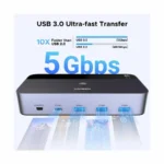 UGREEN 55851 Dual Monitor DisplayPort KVM Switch (2 Computers, 2 Monitors) - Image 3