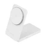 UGREEN 45057 MagFlow W706 2-in-1 Qi2 20W Magnetic Wireless Charger Stand - White - Image 2