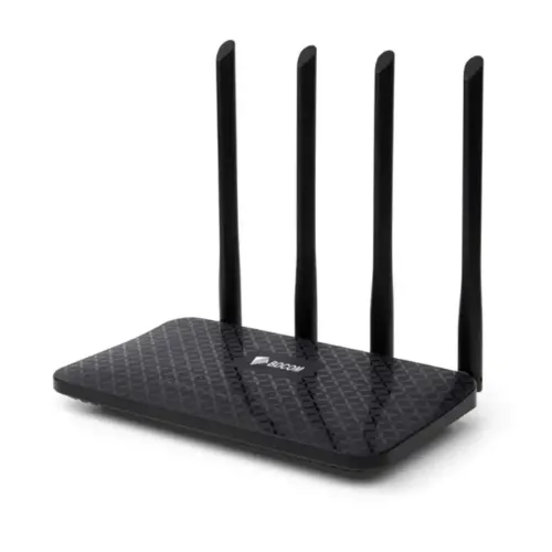 BDCOM WAP2100-WR1200G Dual-Band Gigabit WiFi Router Price in BD - White dual-band wireless router with 4 high-gain external antennas and gigabit ethernet ports