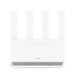 Cudy WR3600E BE3600 Gigabit Dual-Band Wi-Fi 7 router in modern matte finish showing external high-gain antennas, multi-gigabit ports, and status LED indicator