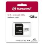 Transcend 128GB Micro SD Class 10 With Adapter TS128GUSD300S-A