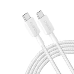 Anker 322 USB-C to USB-C Cable 3ft Braided White